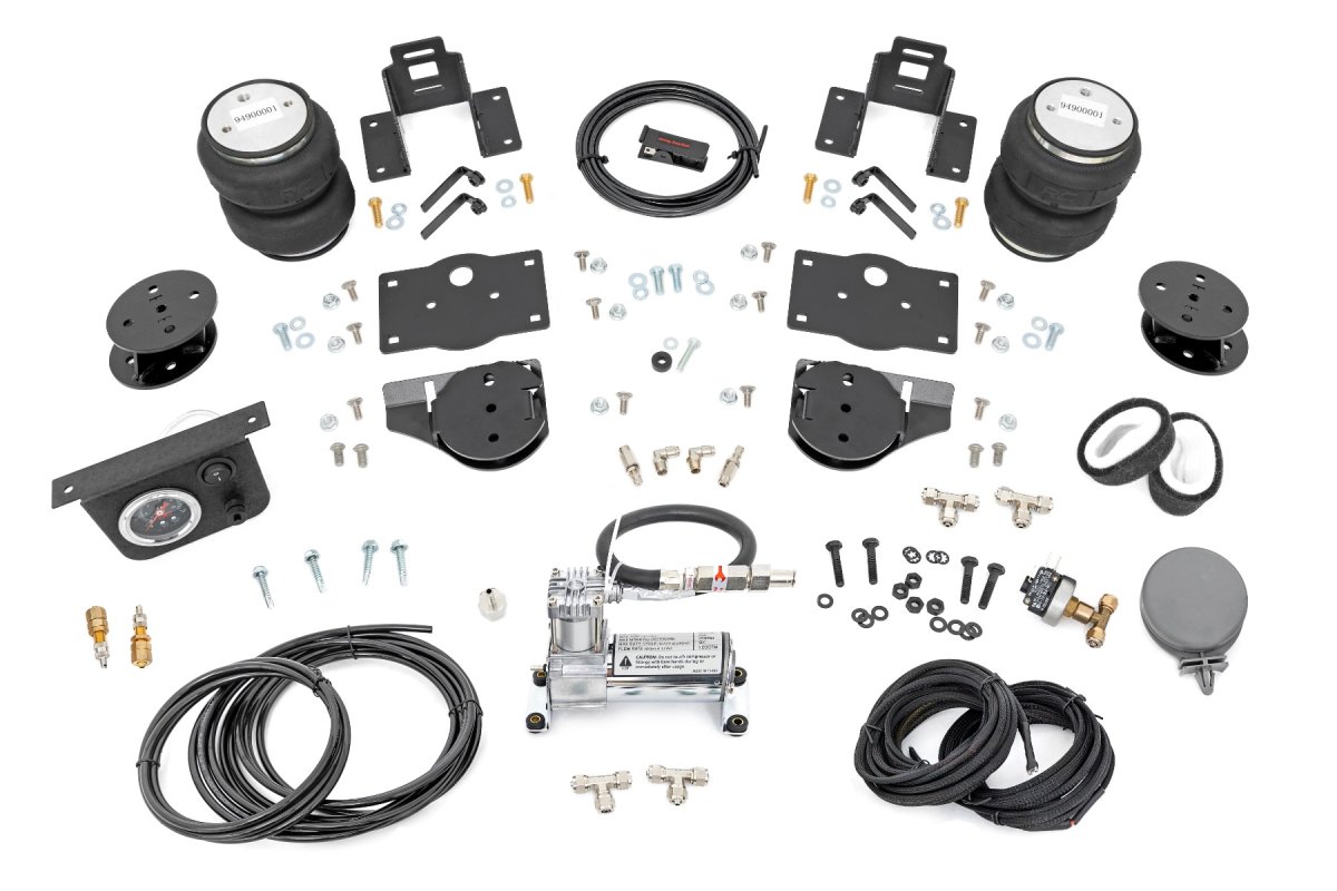 Ram 1500 Air Spring Kit - Rear - Rough Country - 4 Inch Lift Kit with Compressor - '19-'25